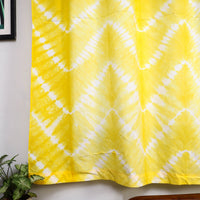 Yellow - Tie & Dye Cotton Shibori Curtain for Window (Set of 2) 33