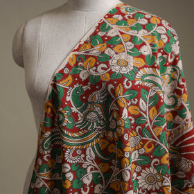 Red - Kalamkari Printed Cotton Fabric 38