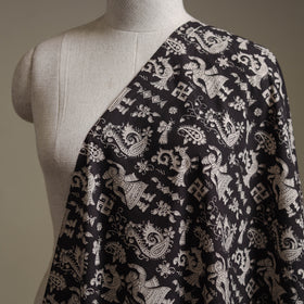 Black - Kalamkari Printed Cotton Fabric 39
