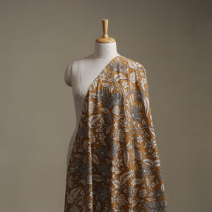 Yellow - Kalamkari Printed Cotton Fabric 40