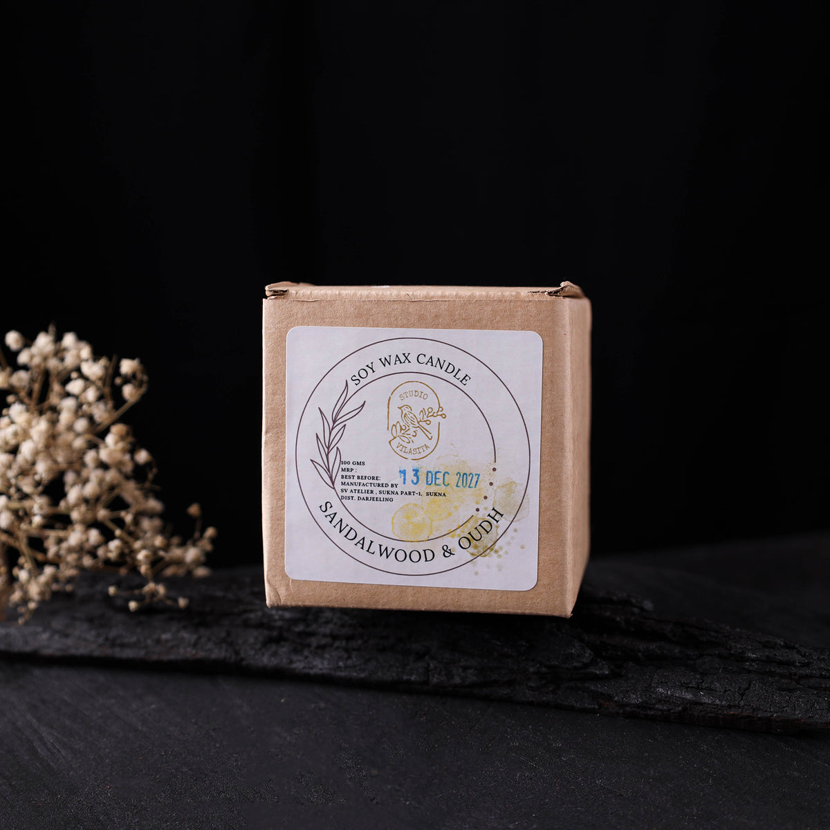 Sandalwood Oudh Soy Wax Candle 100ml