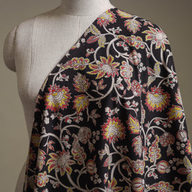 Black - Kalamkari Printed Cotton Fabric 42