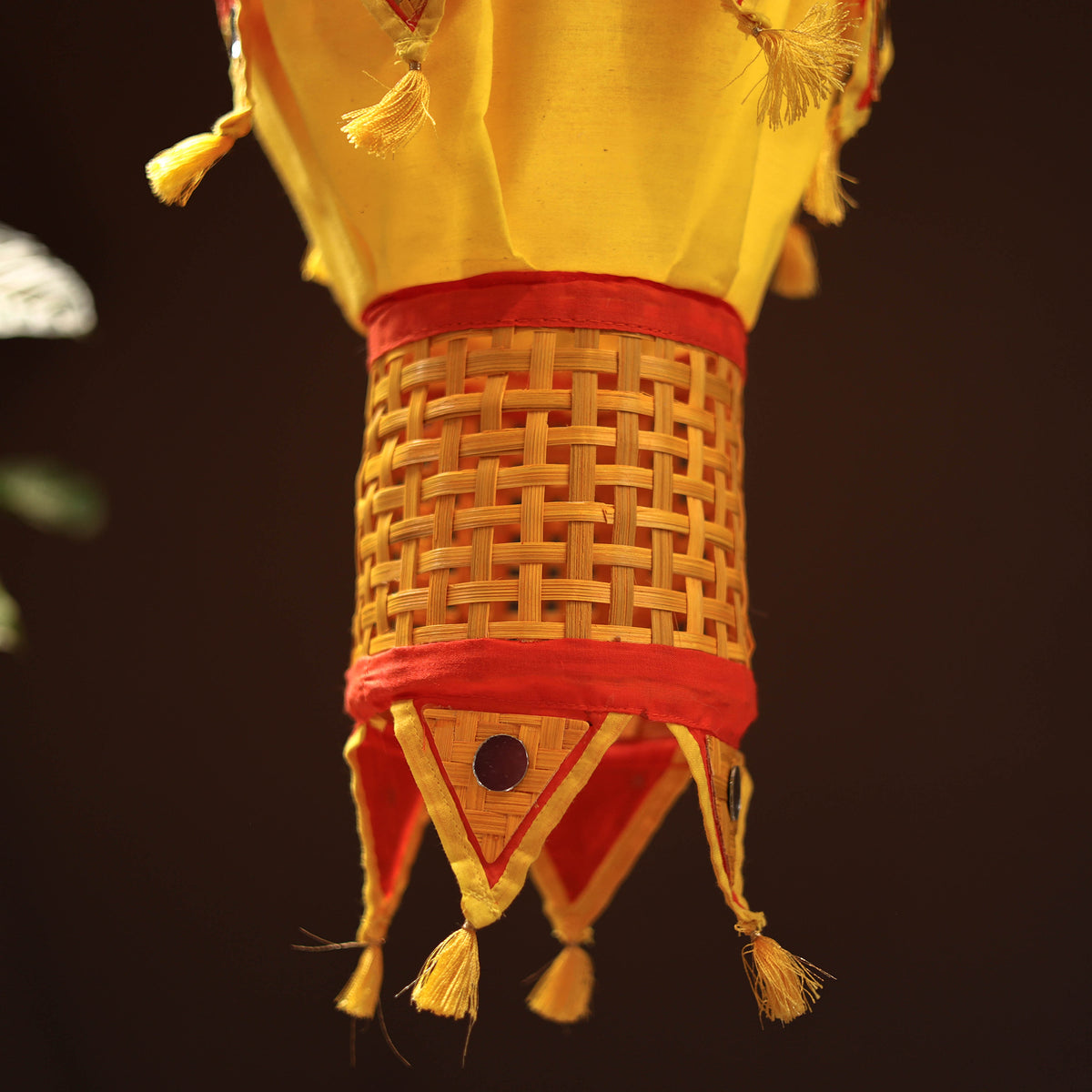 Greenkraft Ghoomar Handcrafted Bamboo Lantern for Home Decor 35