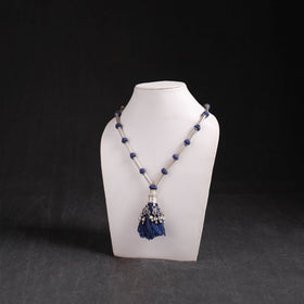 Lambani Threadwork Oxidised White Metal Necklace 31