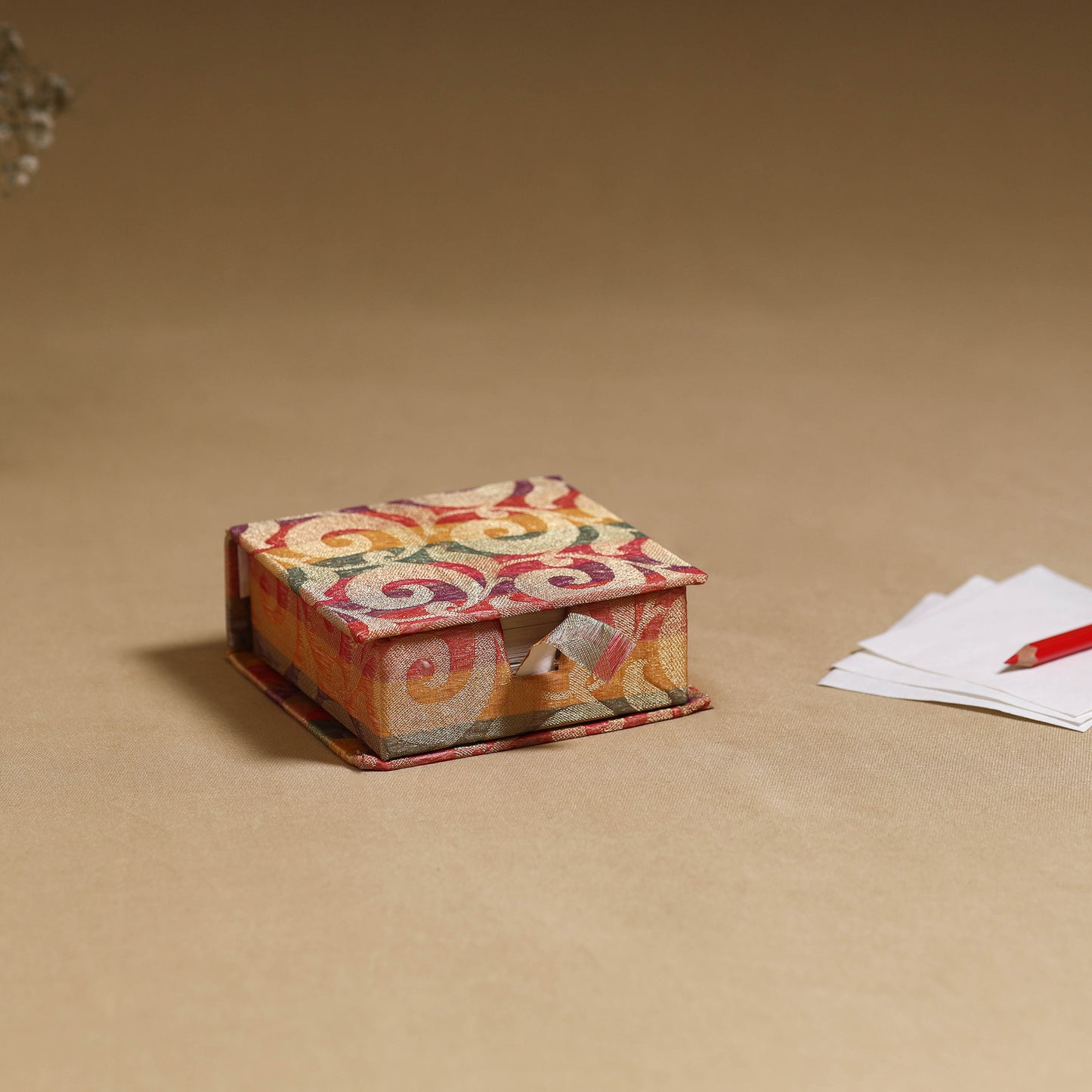 Multicolor - handcrafted printed card holder with slips 01