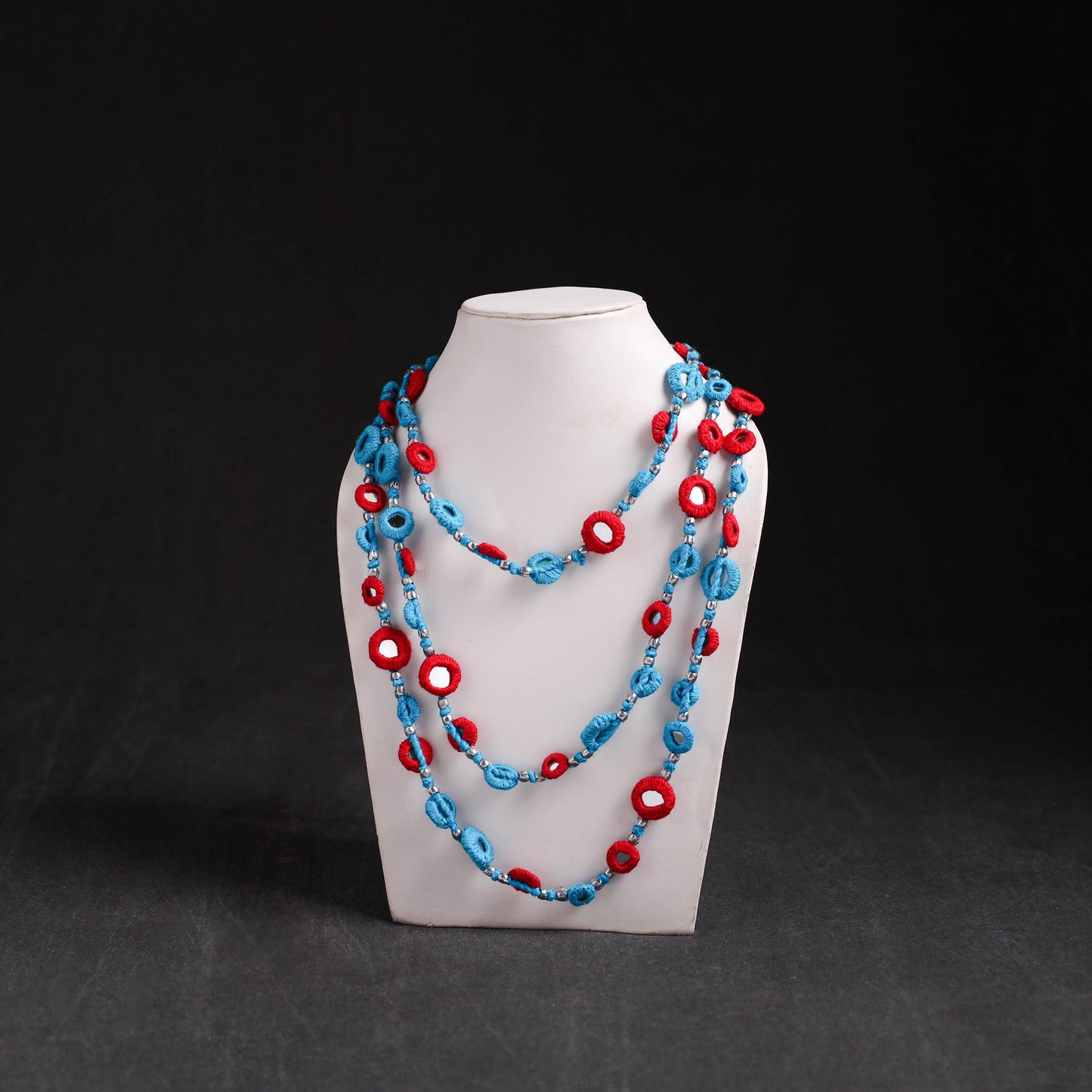 Lambani Thread & Mirror Work Necklace 27