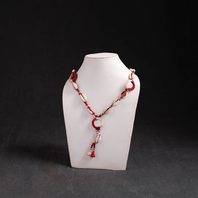 Lambani Thread, Mirror & Seashell Work Necklace 24