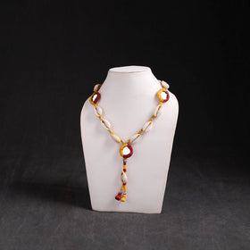 Lambani Thread, Mirror & Seashell Work Necklace 23