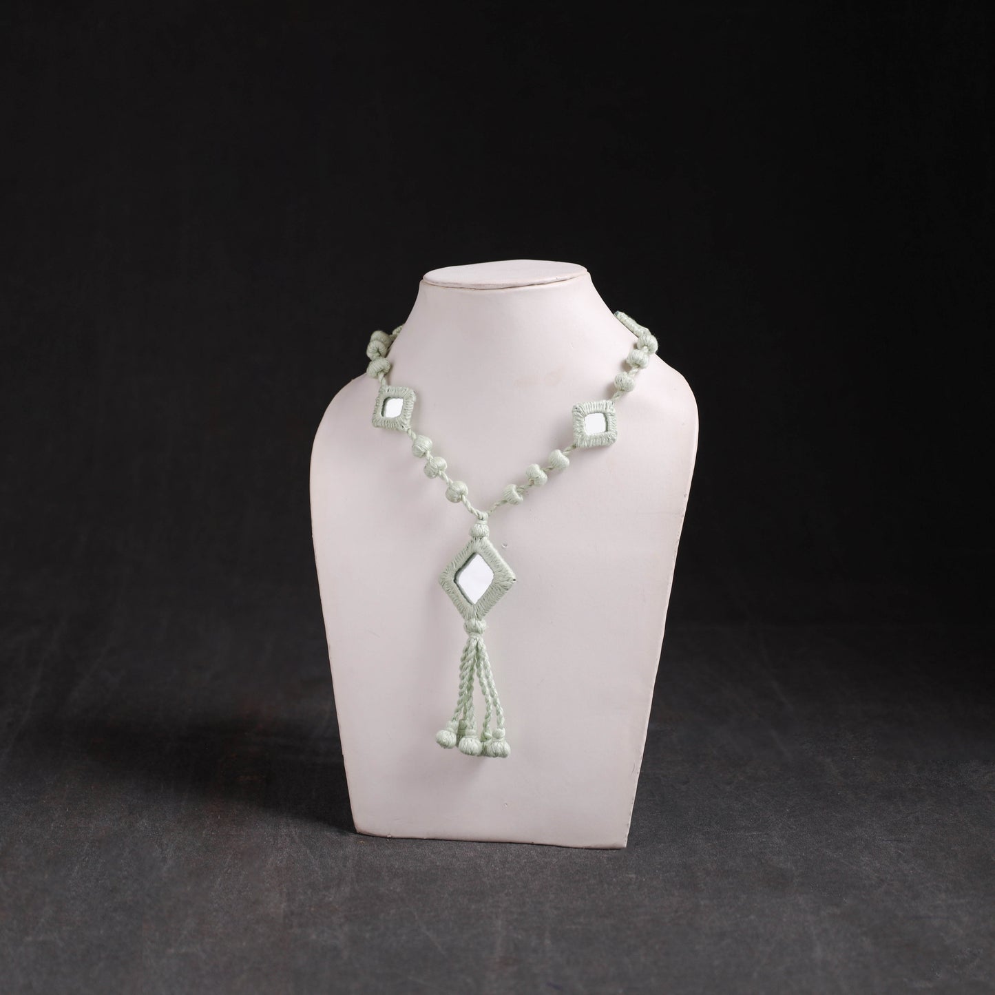 Lambani Thread & Mirror Work Necklace 19