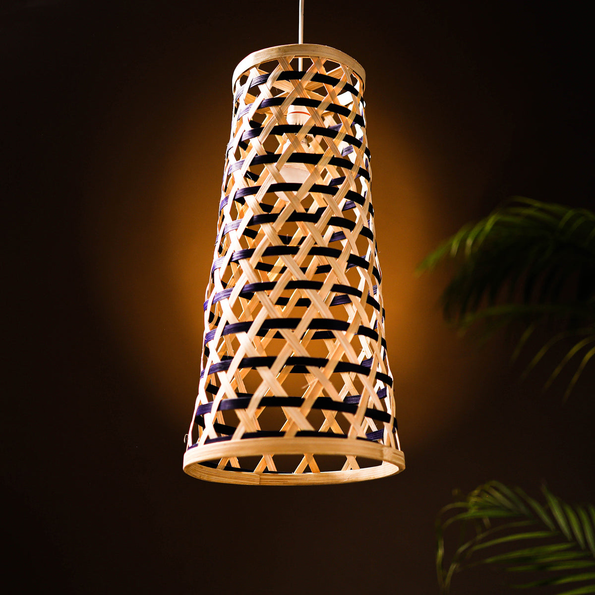 Greenkraft Velune Handcrafted Bamboo Lamp for Home Decor 49