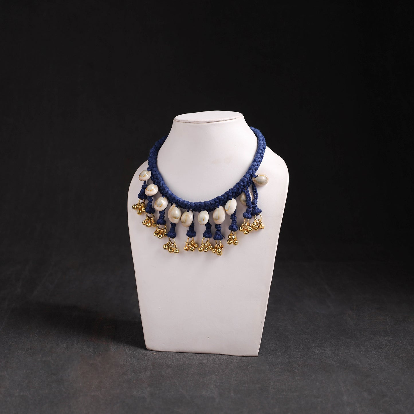 Lambani Thread & Seashell Work Necklace 11