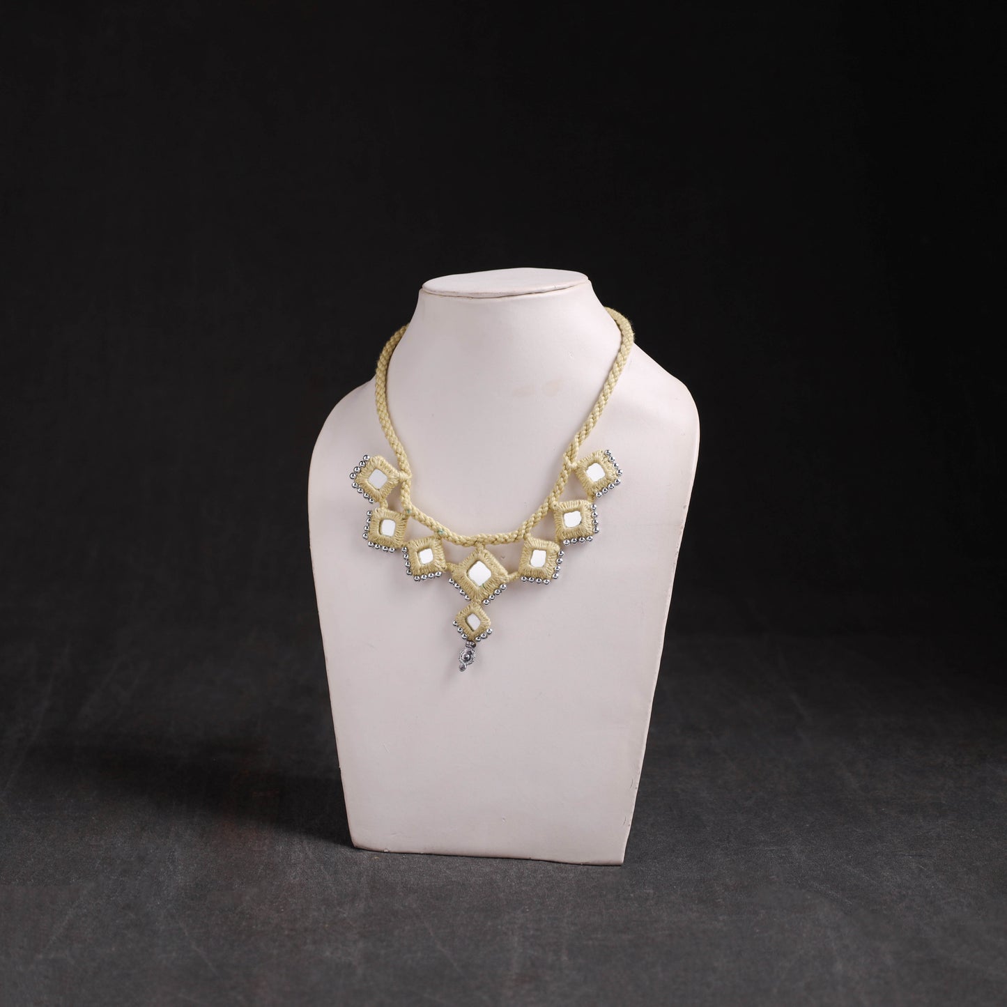 Lambani Thread & Mirror Work Necklace 09