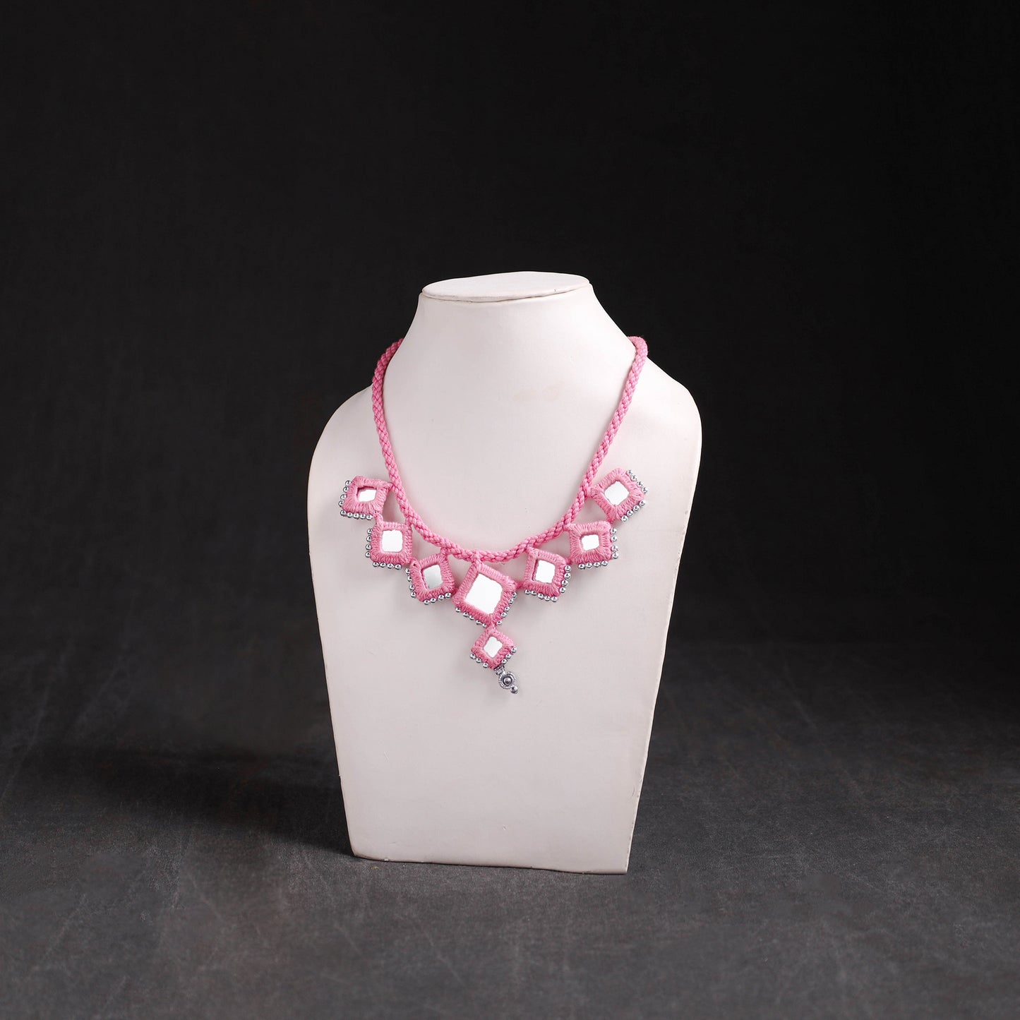 Lambani Thread & Mirror Work Necklace 08