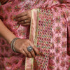Buy Pink Chinon Embroidered Phulkari Saree