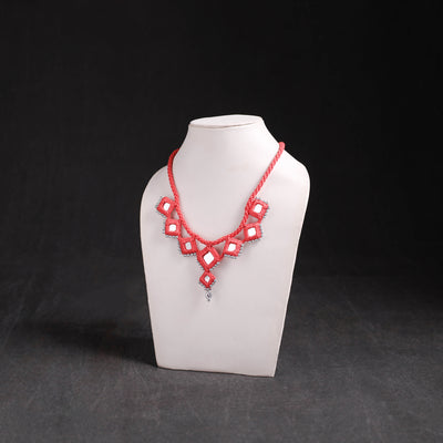Lambani Thread & Mirror Work Necklace 07