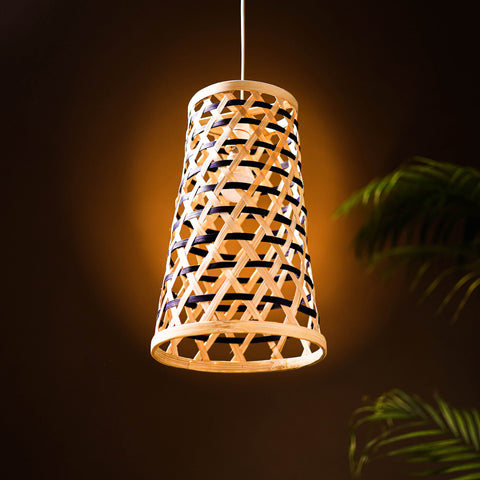 Greenkraft Velune Handcrafted Bamboo Lamp for Home Decor 52
