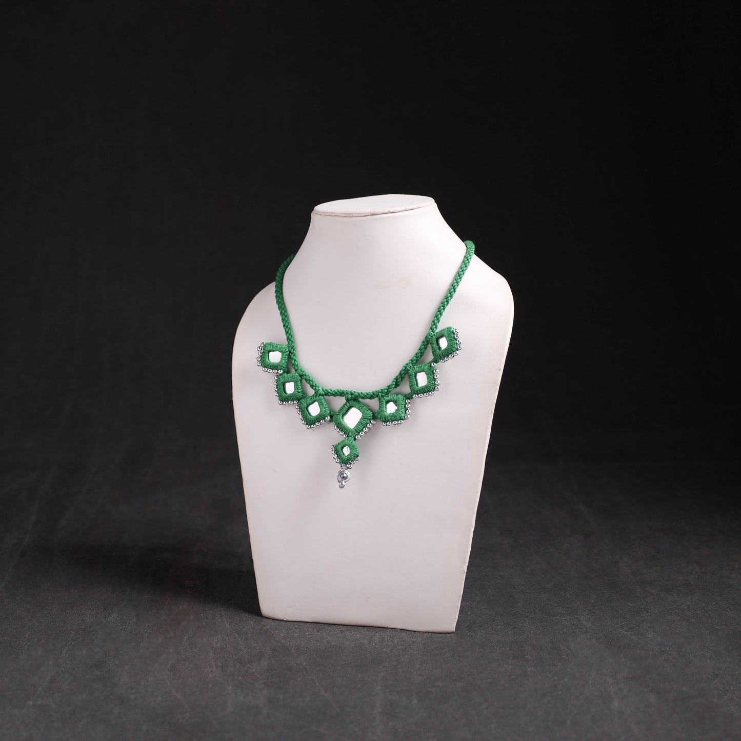 Lambani Thread & Mirror Work Necklace 05