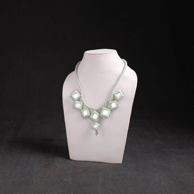 Lambani Thread & Mirror Work Necklace 03