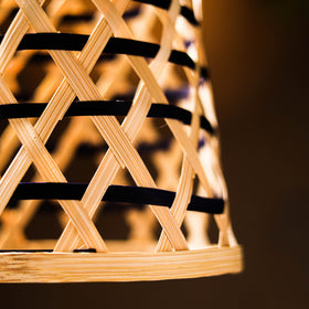 Greenkraft Velune Handcrafted Bamboo Lamp for Home Decor 52