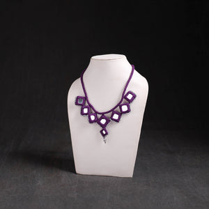 Lambani Thread & Mirror Work Necklace 01