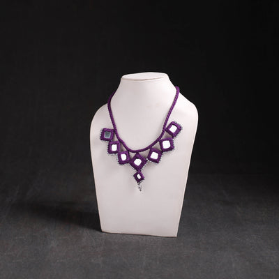 Lambani Thread & Mirror Work Necklace 01