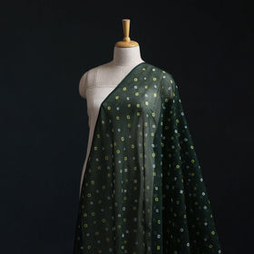 Green - Kota Doria Cotton Bandhani Tie-Dye Fabric 14