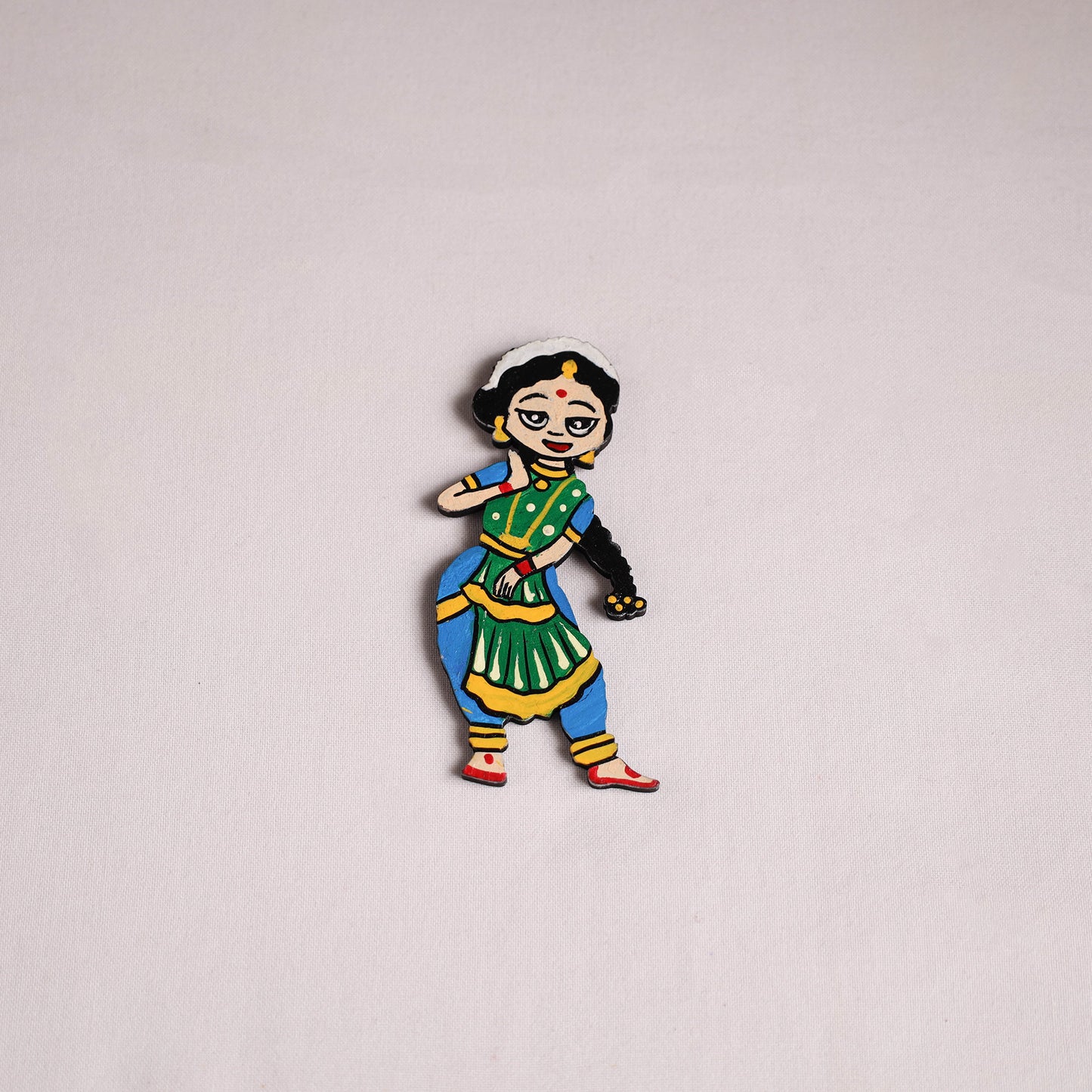 Dancing Doll Handpainted Wooden Fridge Magnet 10