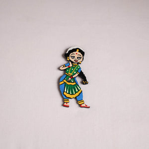 Multicolor - Dancing Doll Handpainted Wooden Fridge Magnet 10