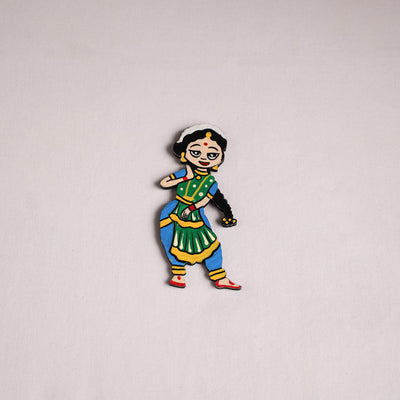 Dancing Doll Handpainted Wooden Fridge Magnet 10