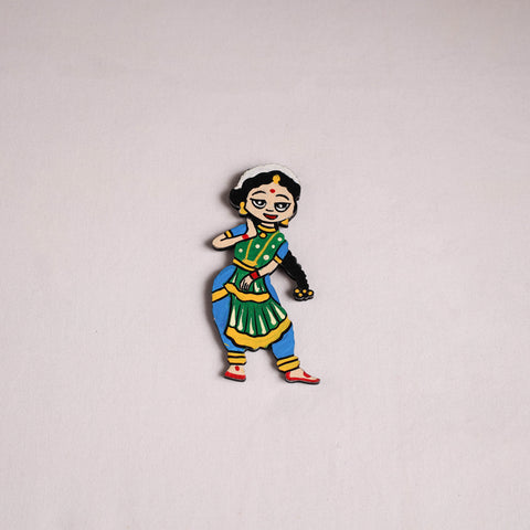 Dancing Doll Handpainted Wooden Fridge Magnet 10