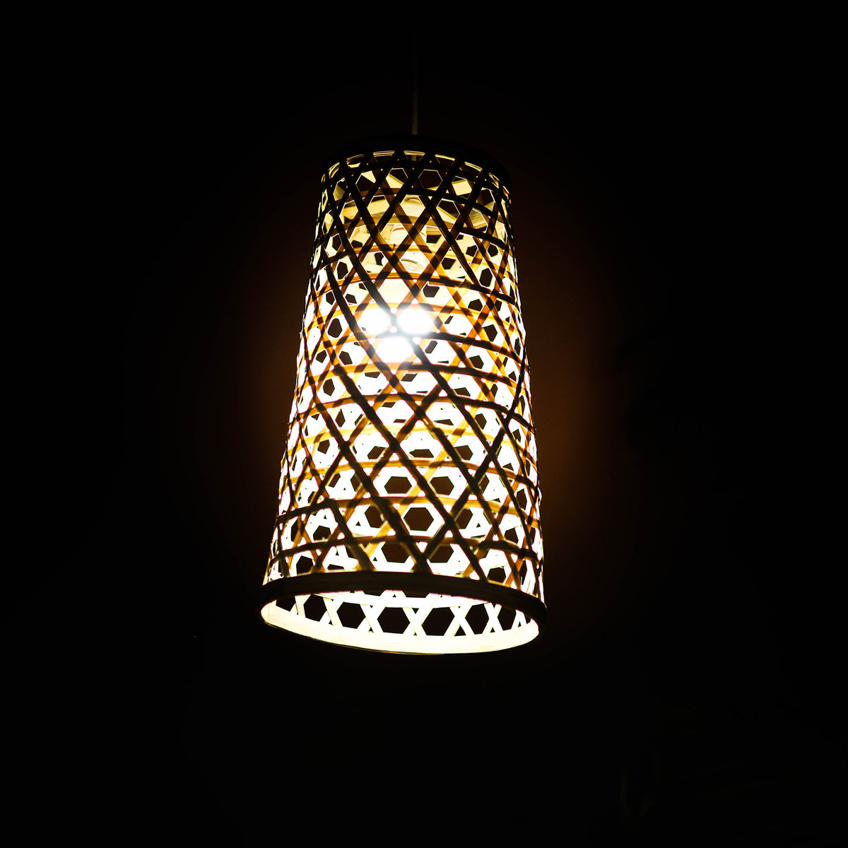 Greenkraft Velune Handcrafted Bamboo Lamp for Home Decor 48