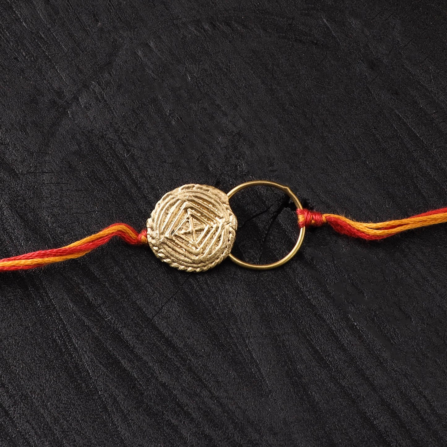 Tribal Dokra Brass Rakhi by Miharu 26
