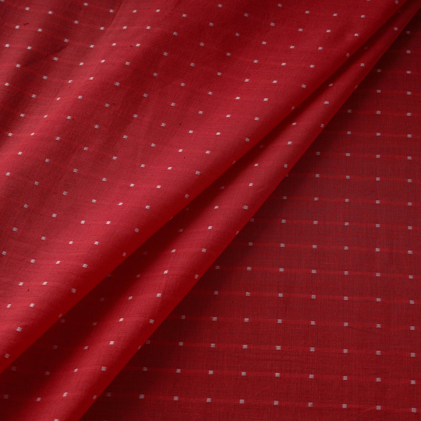 Red - Prewashed Cotton Jacquard Fabric 18