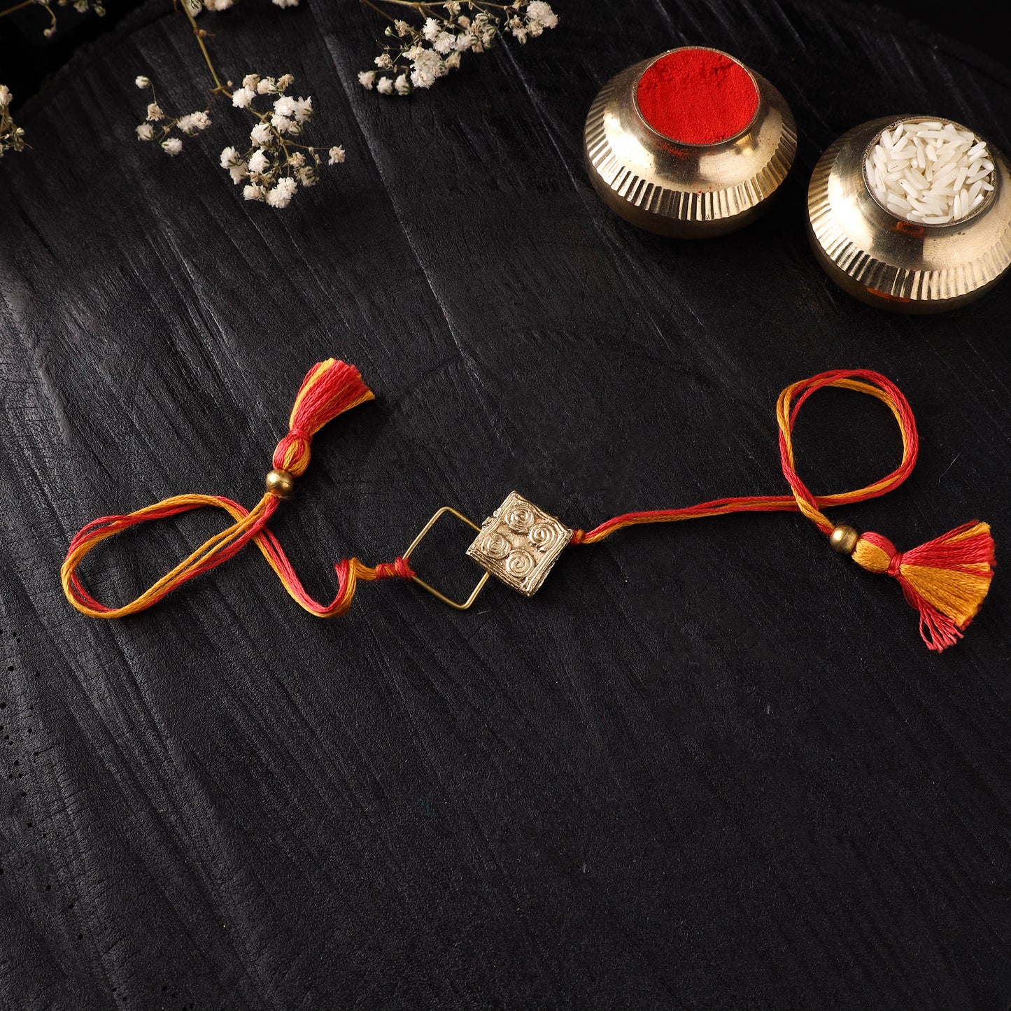 Tribal Dokra Brass Rakhi by Miharu 23