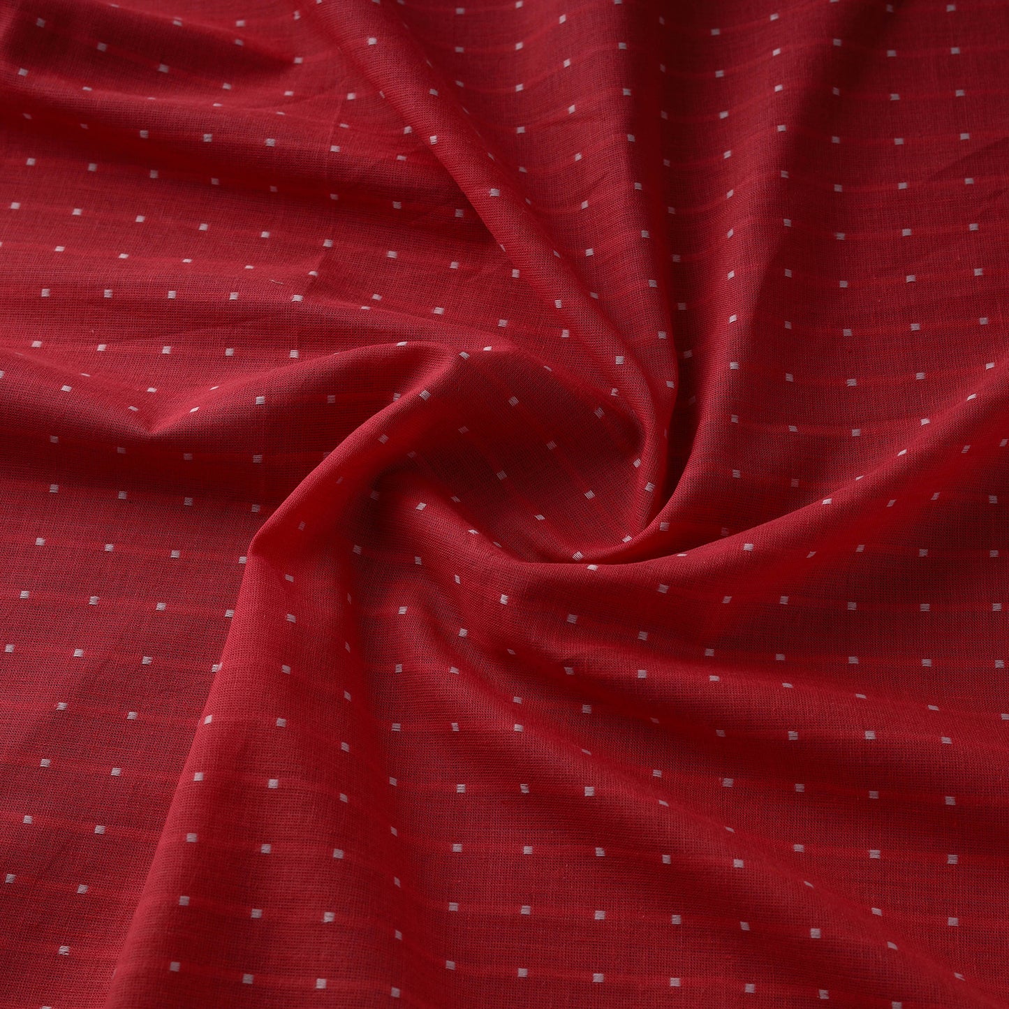 Red - Prewashed Cotton Jacquard Fabric 18