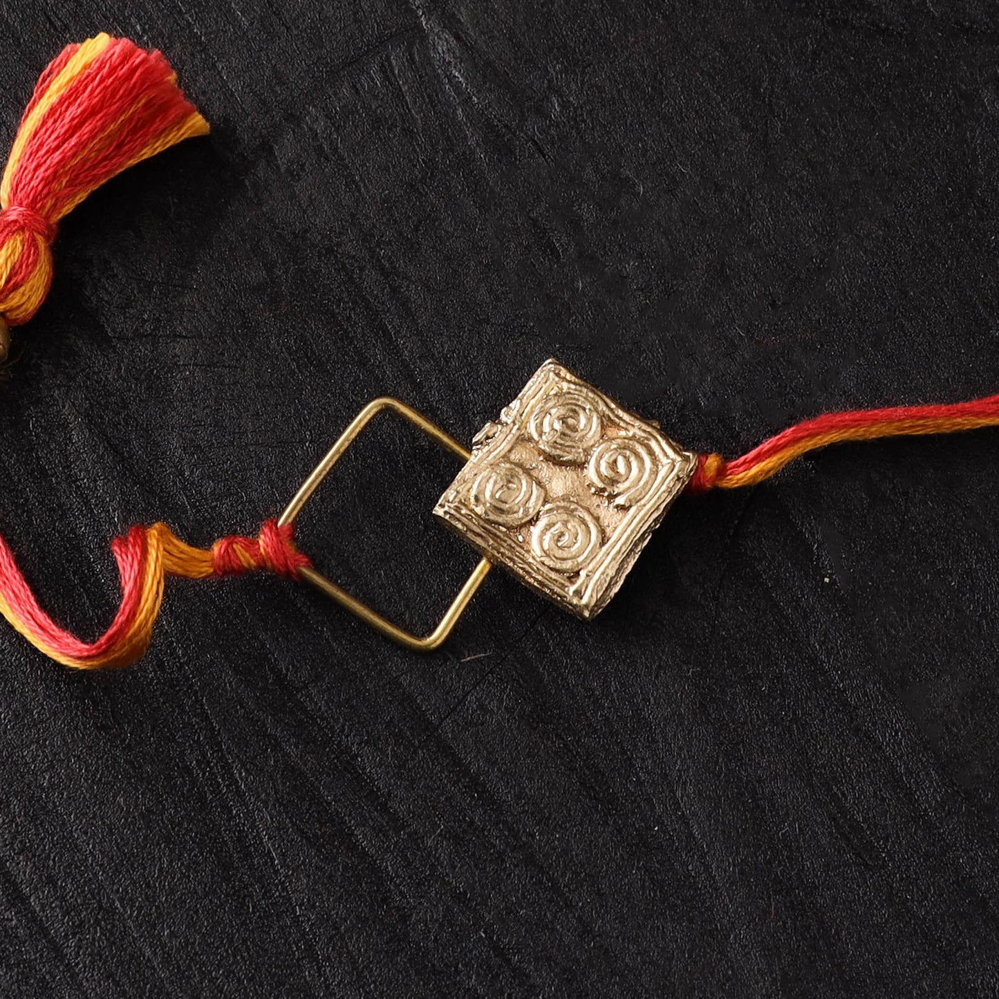 Tribal Dokra Brass Rakhi by Miharu 23