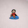 Dancing Doll Handpainted Wooden Fridge Magnet 02
