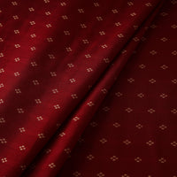 Maroon - Prewashed Cotton Jacquard Fabric 19