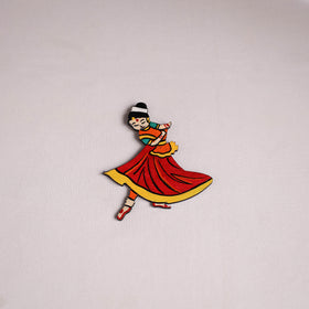Dancing Doll Handpainted Wooden Fridge Magnet 03