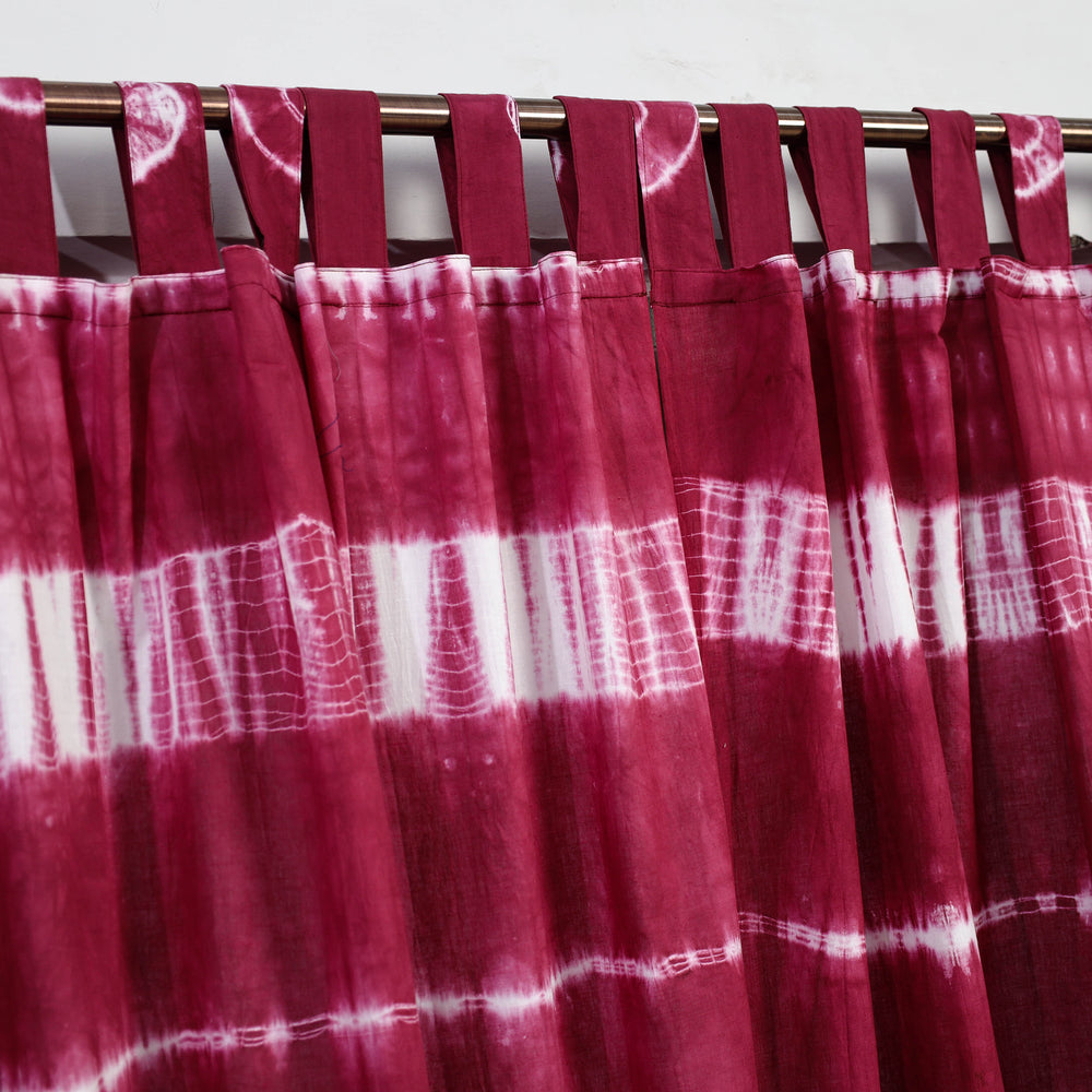 Purple - Tie & Dye Cotton Shibori Curtain for Door (Set of 2) 03