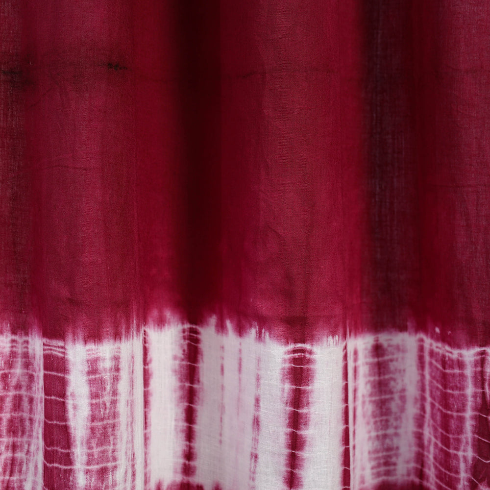 Purple - Tie & Dye Cotton Shibori Curtain for Door (Set of 2) 03