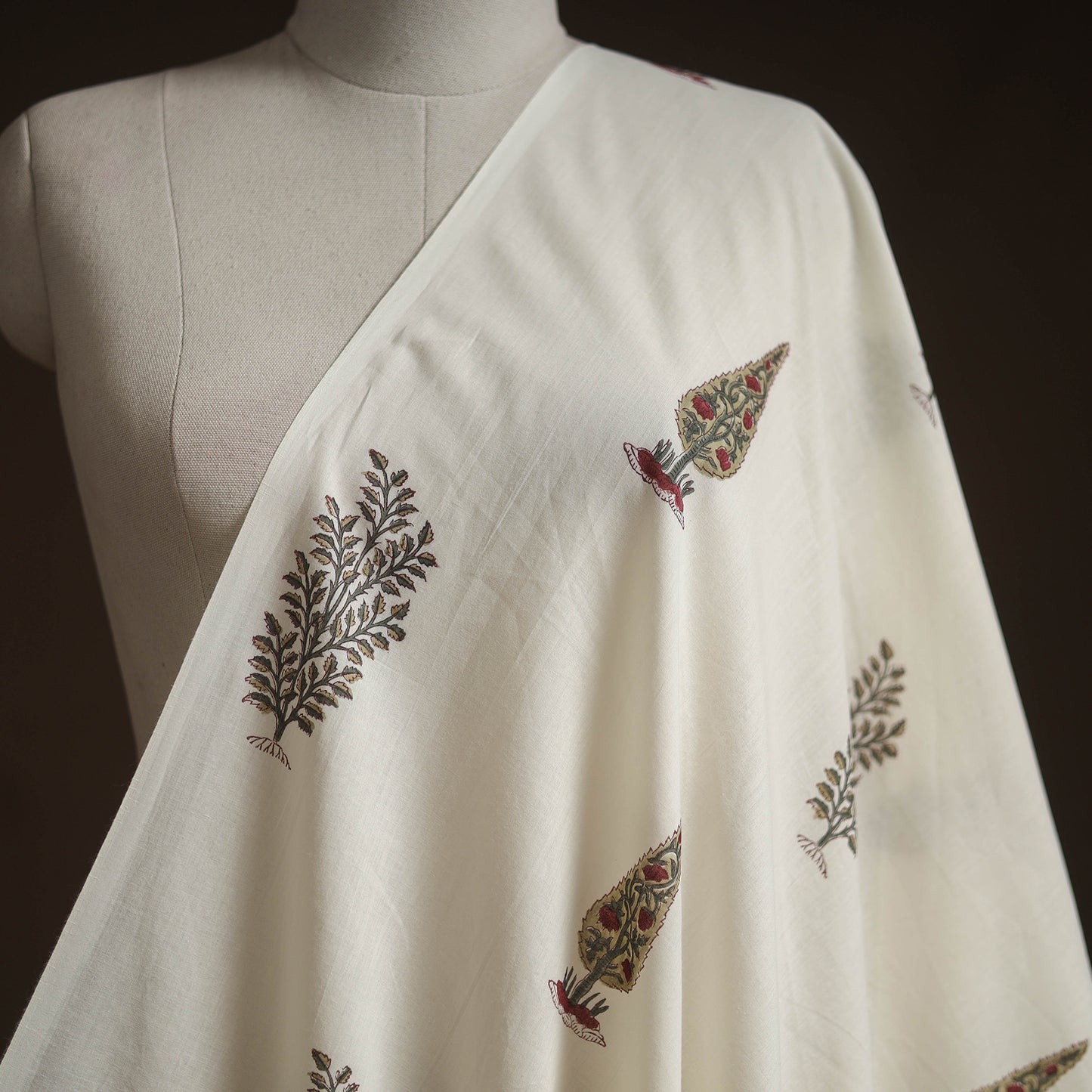 Hand Block Print Cotton Sanganeri Fabric 17