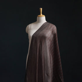 Brown - Kota Doria Cotton Natural Dyed Hand Block Bagh Print Fabric 11