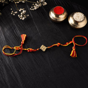Tribal Dokra Brass Rakhi by Miharu 14