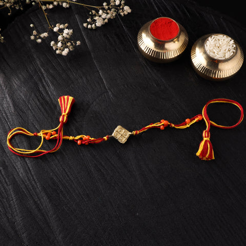 Tribal Dokra Brass Rakhi by Miharu 14
