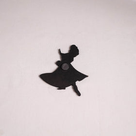 Dancing Doll Handpainted Wooden Fridge Magnet 04