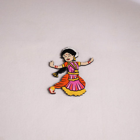 Multicolor - Dancing Doll Handpainted Wooden Fridge Magnet 05