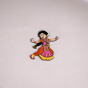 Dancing Doll Handpainted Wooden Fridge Magnet 05