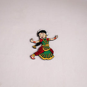 Dancing Doll Handpainted Wooden Fridge Magnet 06