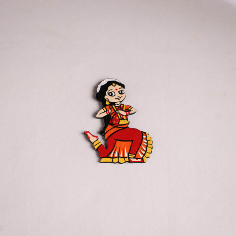 Dancing Doll Handpainted Wooden Fridge Magnet 08